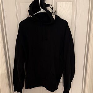 Supreme Black Hoodie with White Accents